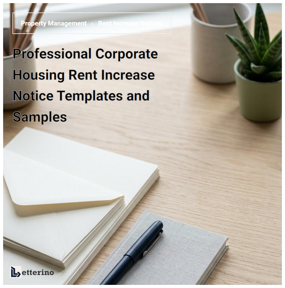 Professional Corporate Housing Rent Increase Notice Templates and Samples