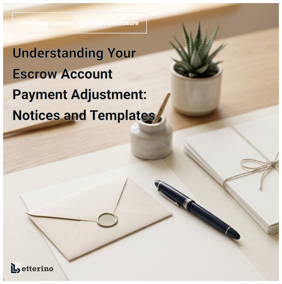 Understanding Your Escrow Account Payment Adjustment: Notices and Templates