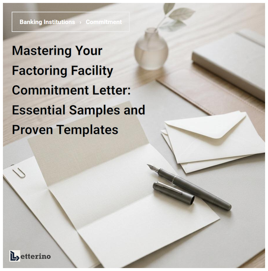 Mastering Your Factoring Facility Commitment Letter: Essential Samples and Proven Templates
