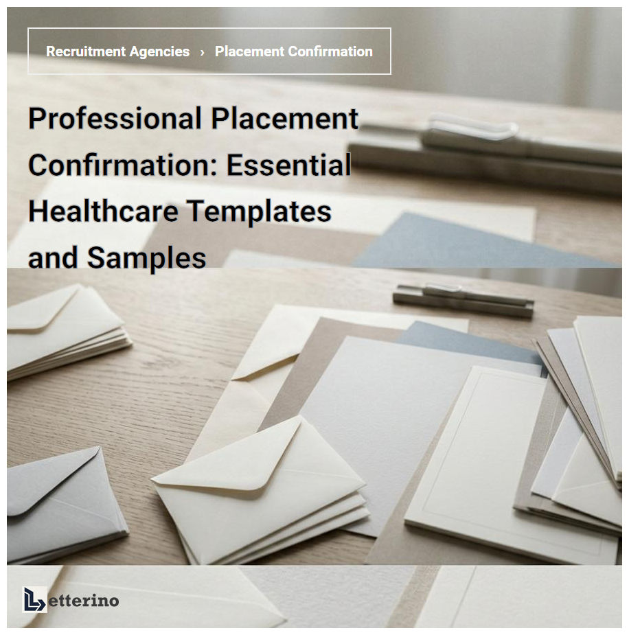 Professional Placement Confirmation: Essential Healthcare Templates and Samples