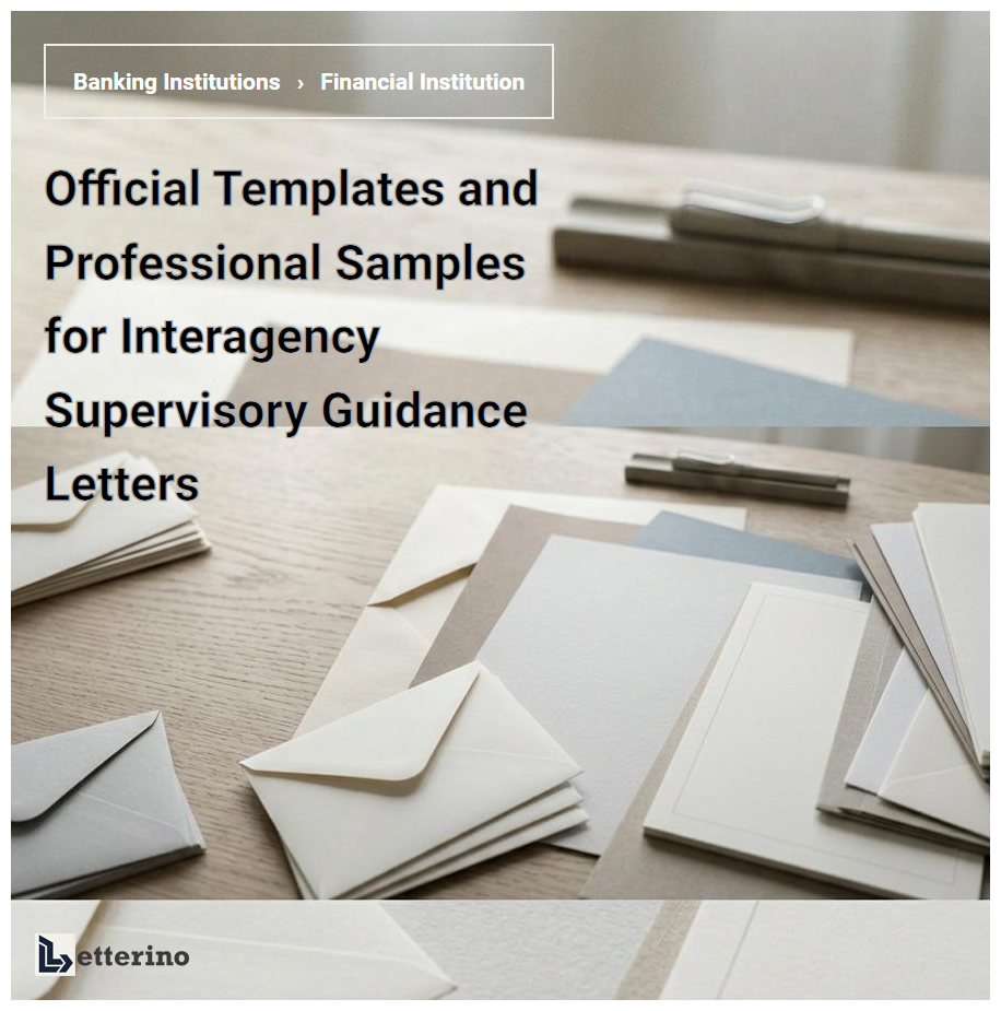 Official Templates and Professional Samples for Interagency Supervisory Guidance Letters