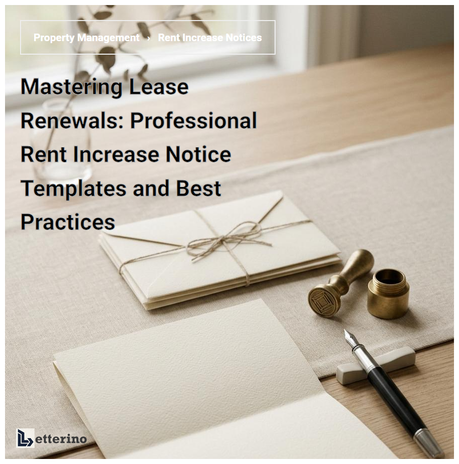 Mastering Lease Renewals: Professional Rent Increase Notice Templates and Best Practices