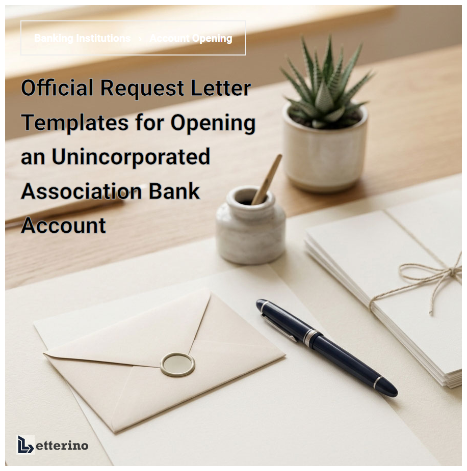 Official Request Letter Templates for Opening an Unincorporated Association Bank Account