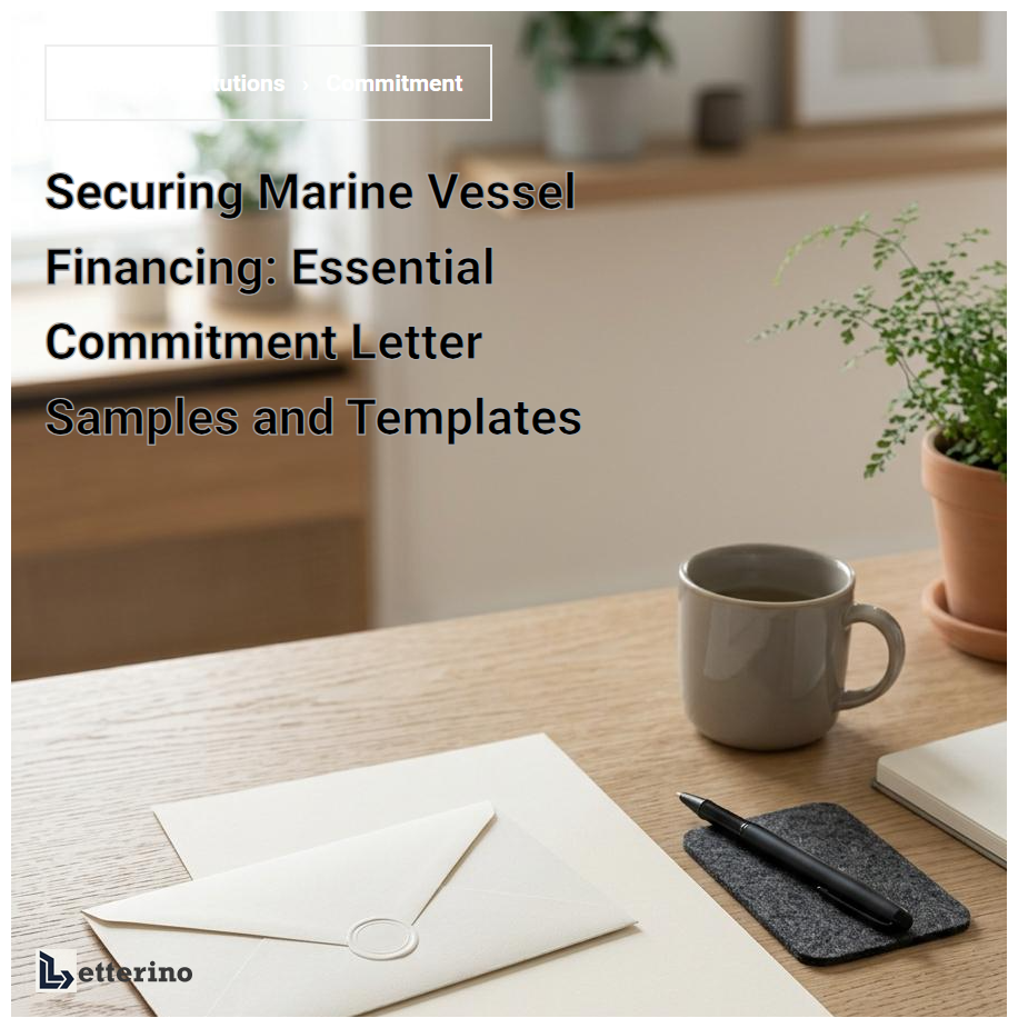 Securing Marine Vessel Financing: Essential Commitment Letter Samples and Templates