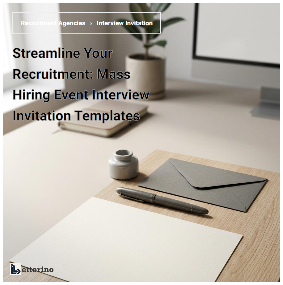 Streamline Your Recruitment: Mass Hiring Event Interview Invitation Templates