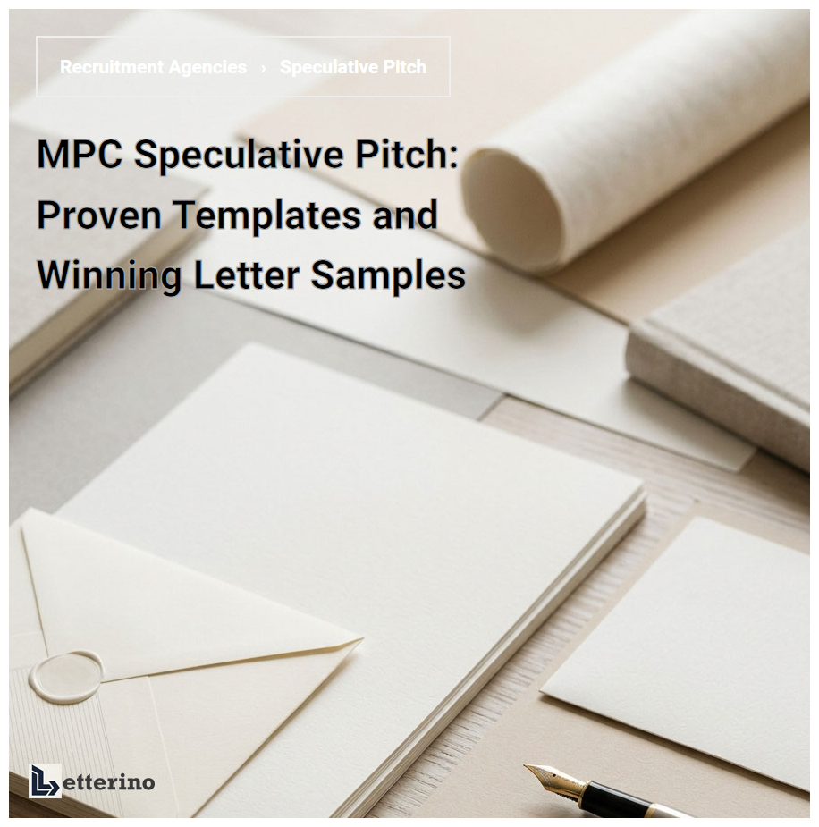 MPC Speculative Pitch: Proven Templates and Winning Letter Samples