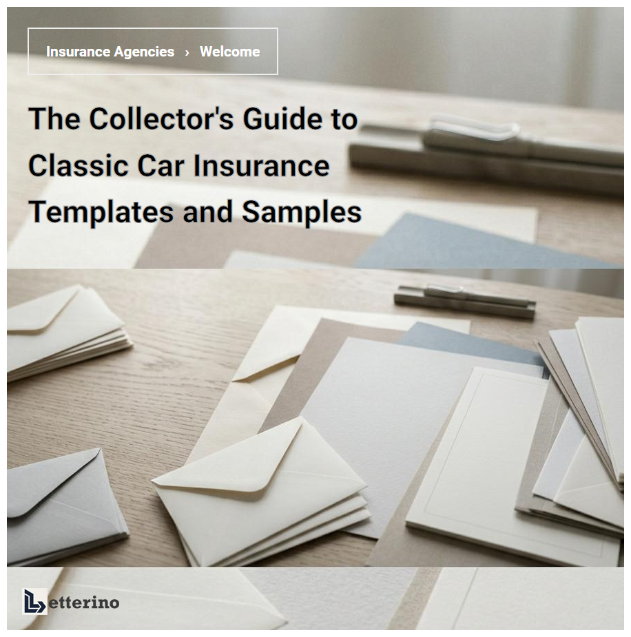 The Collector's Guide to Classic Car Insurance Templates and Samples