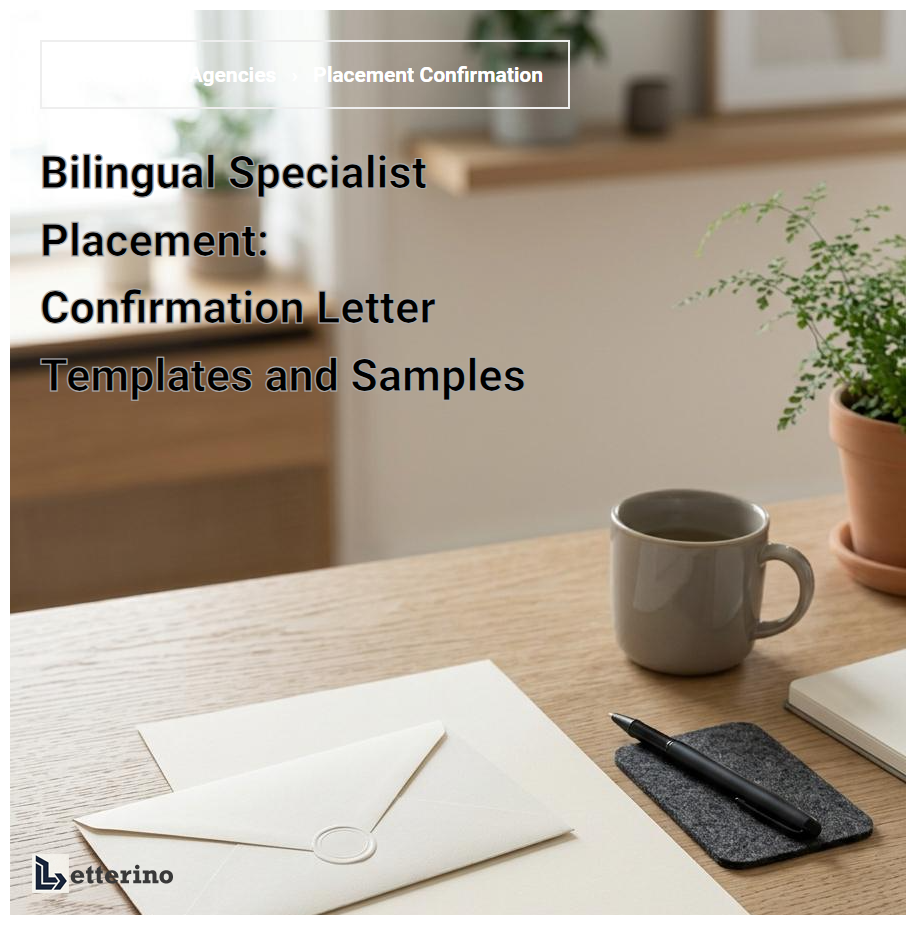 Bilingual Specialist Placement: Confirmation Letter Templates and Samples