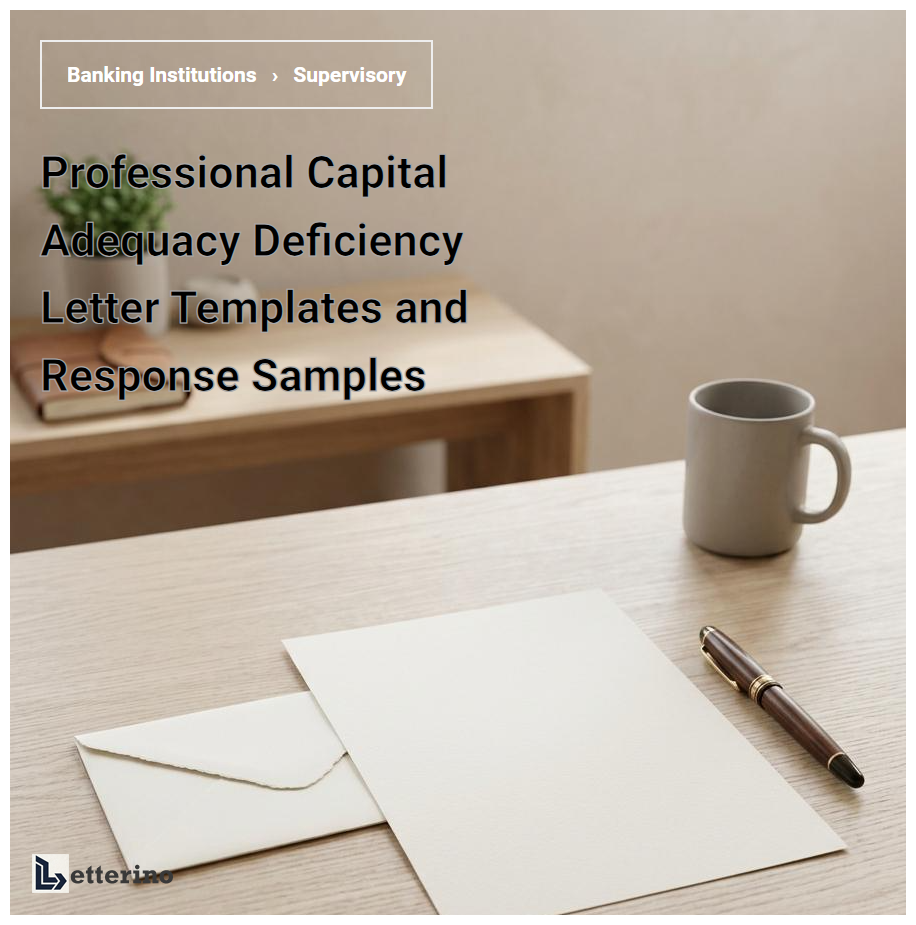 Professional Capital Adequacy Deficiency Letter Templates and Response Samples