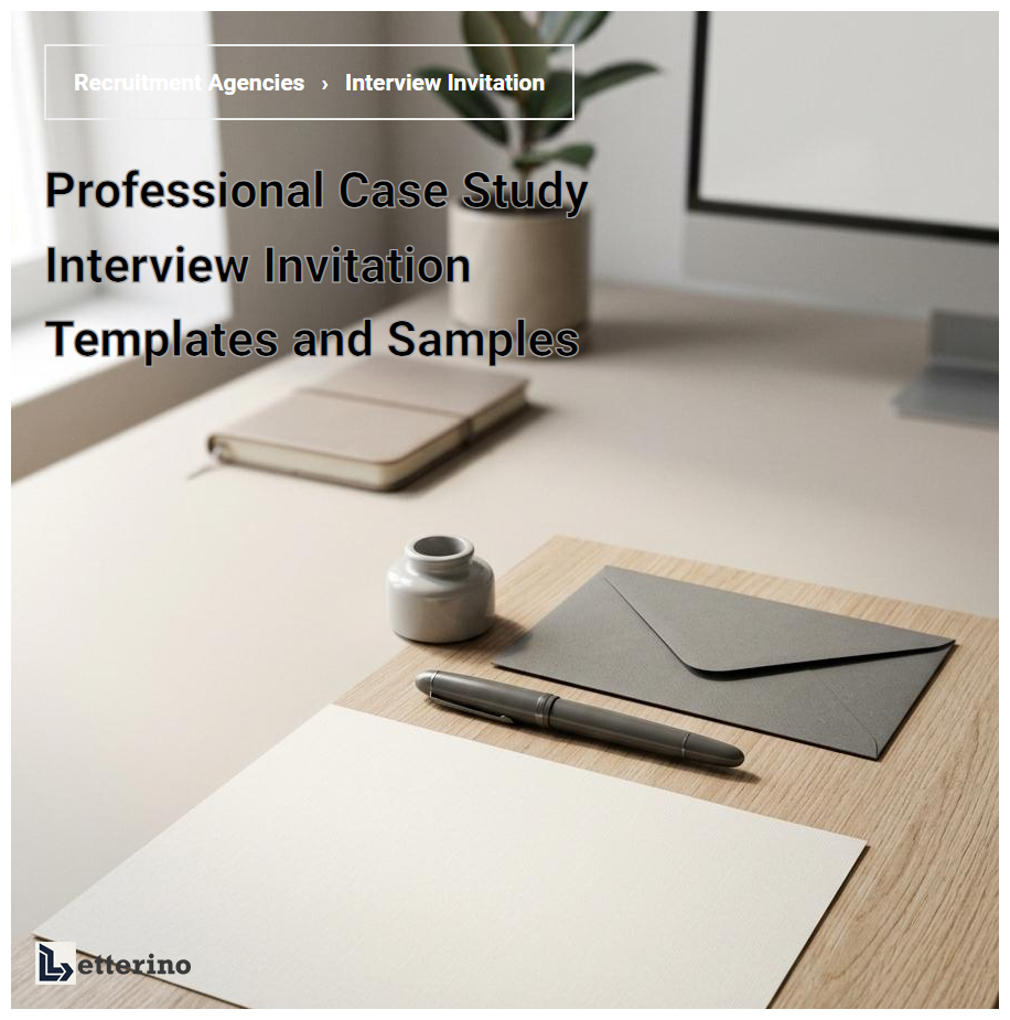 Professional Case Study Interview Invitation Templates and Samples