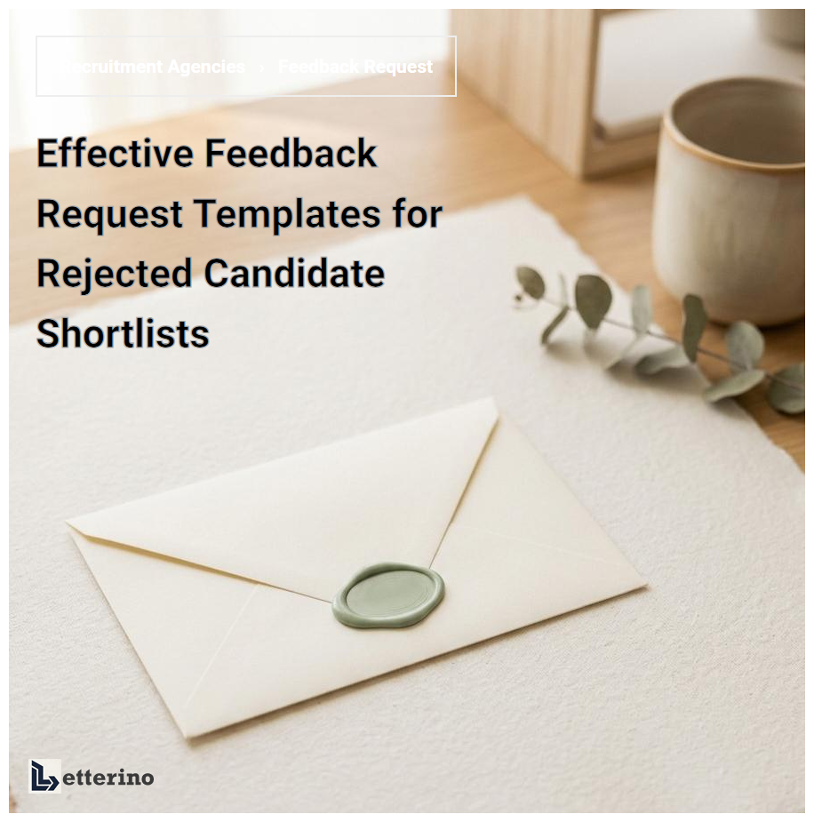 Effective Feedback Request Templates for Rejected Candidate Shortlists