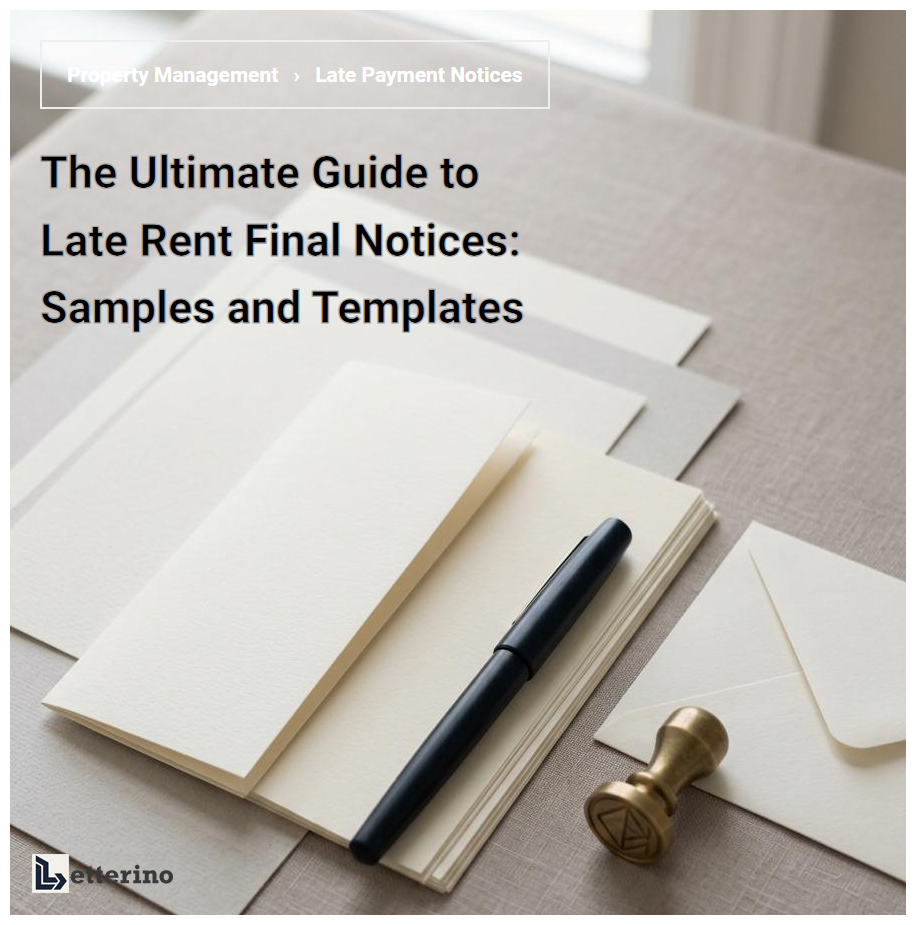 The Ultimate Guide to Late Rent Final Notices: Samples and Templates