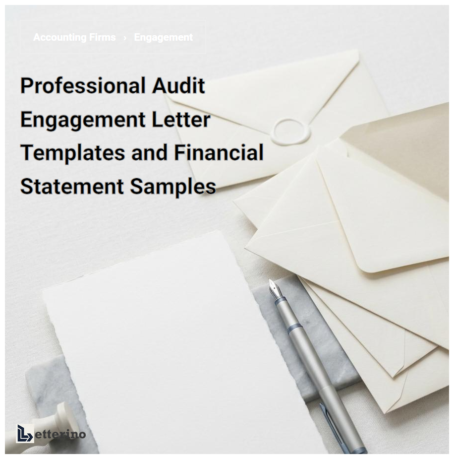 Professional Audit Engagement Letter Templates and Financial Statement Samples