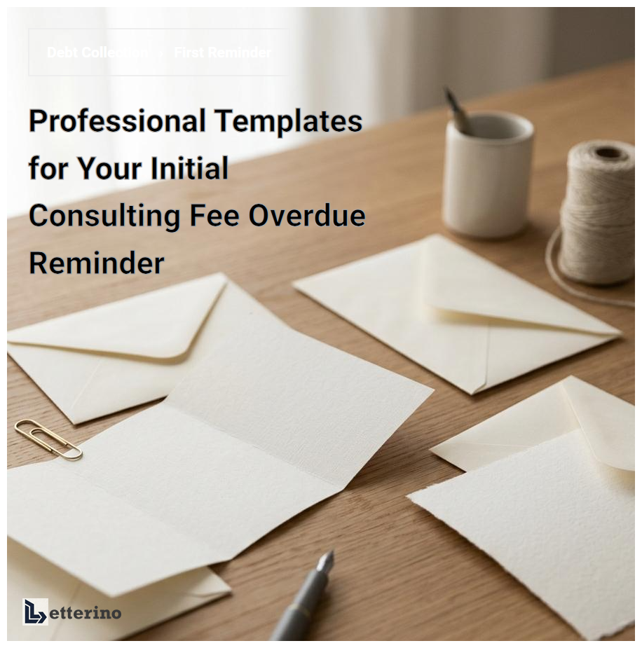 Professional Templates for Your Initial Consulting Fee Overdue Reminder
