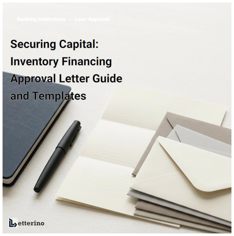 Securing Capital: Inventory Financing Approval Letter Guide and Templates
