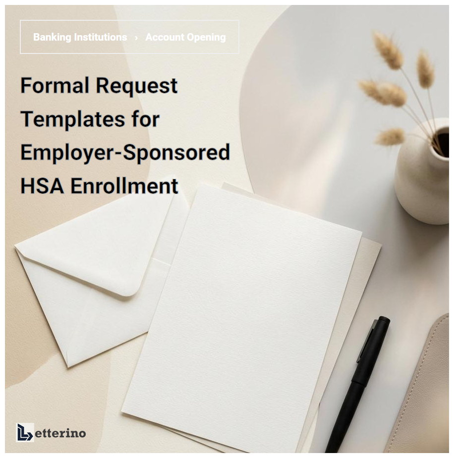 Formal Request Templates for Employer-Sponsored HSA Enrollment