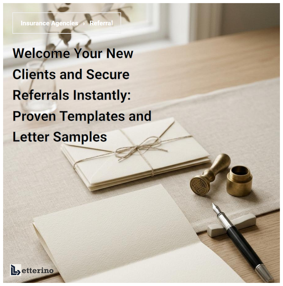 Welcome Your New Clients and Secure Referrals Instantly: Proven Templates and Letter Samples