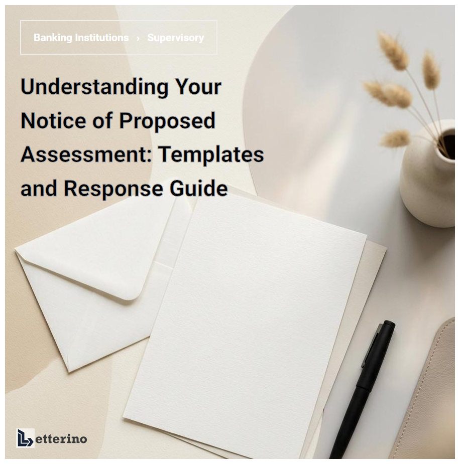 Understanding Your Notice of Proposed Assessment: Templates and Response Guide
