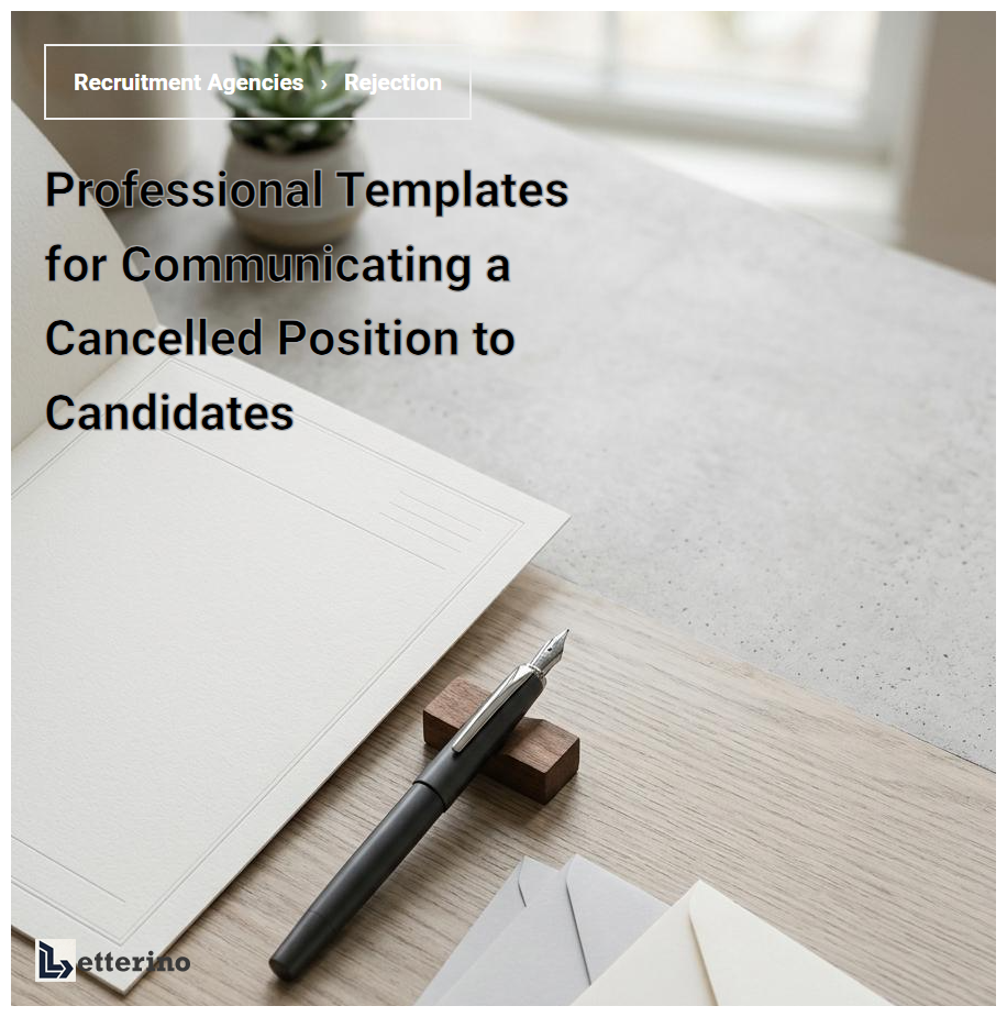 Professional Templates for Communicating a Cancelled Position to Candidates