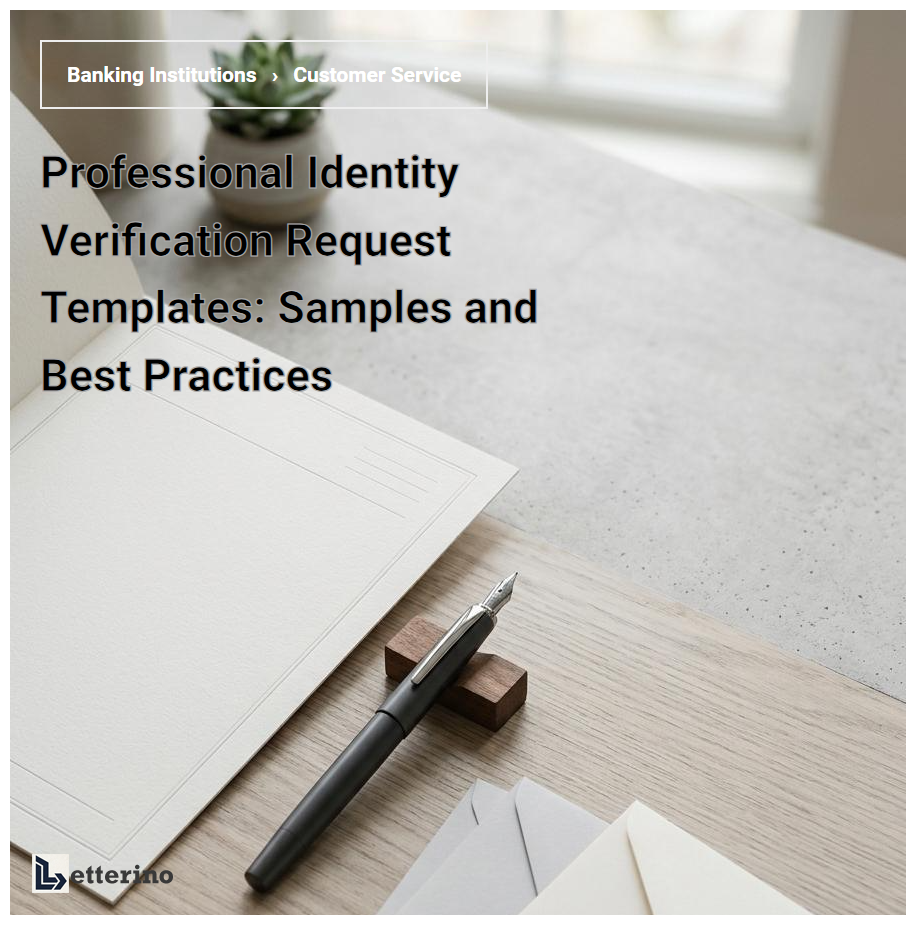Professional Identity Verification Request Templates: Samples and Best Practices