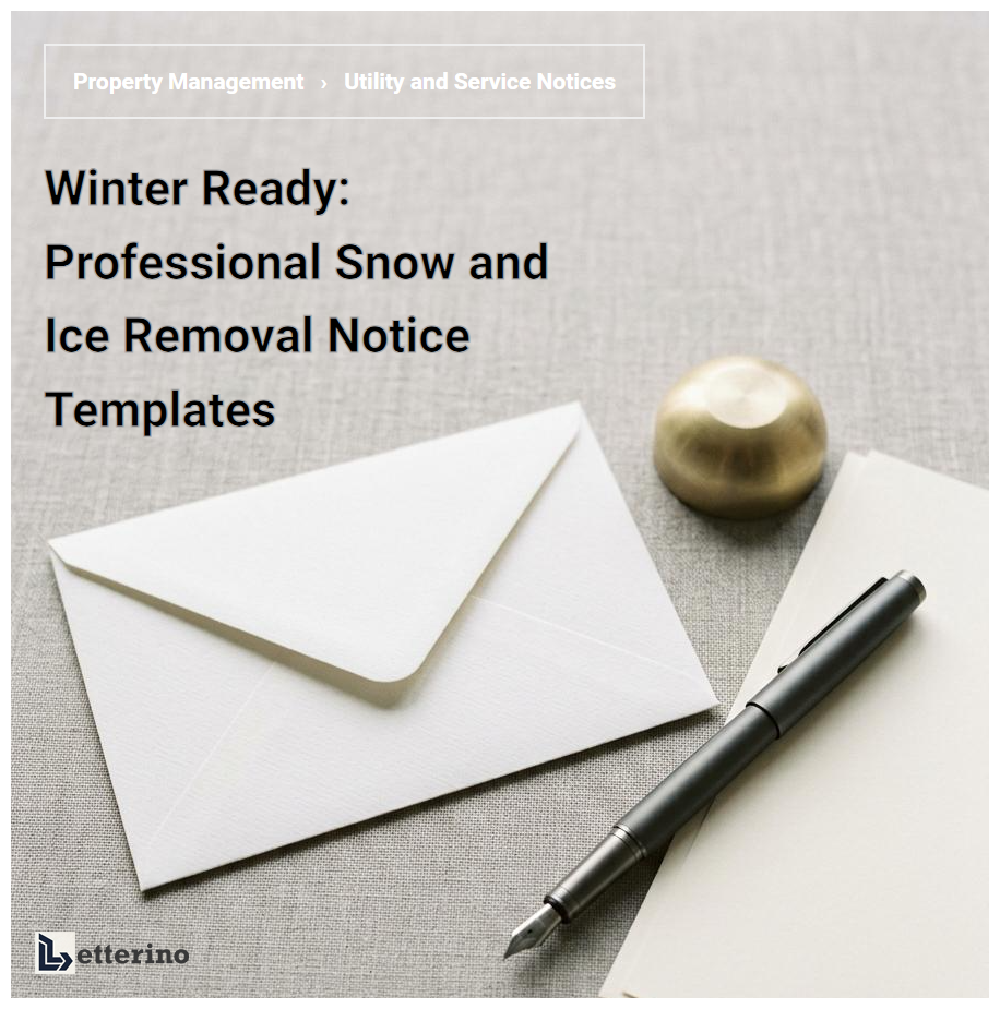 Winter Ready: Professional Snow and Ice Removal Notice Templates