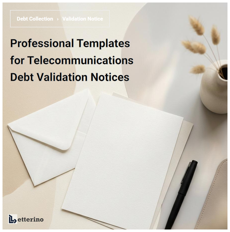 Professional Templates for Telecommunications Debt Validation Notices