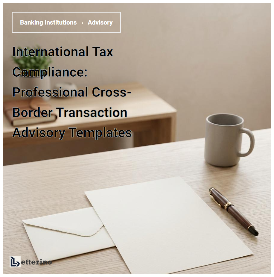 International Tax Compliance: Professional Cross-Border Transaction Advisory Templates