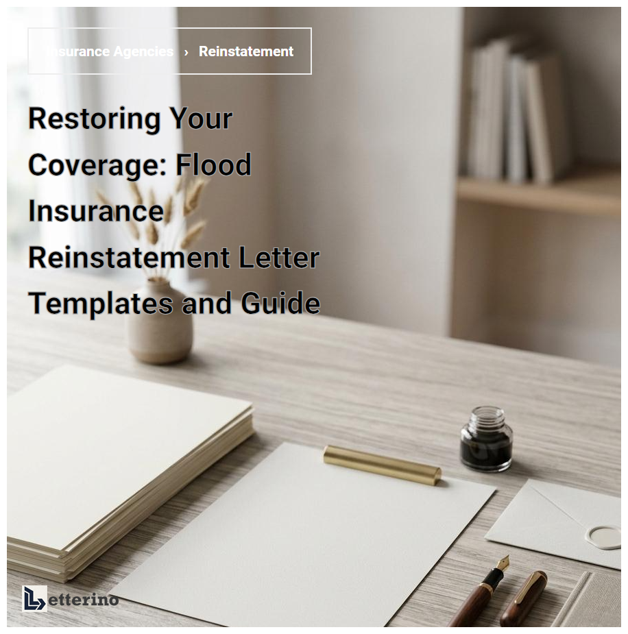 Restoring Your Coverage: Flood Insurance Reinstatement Letter Templates and Guide