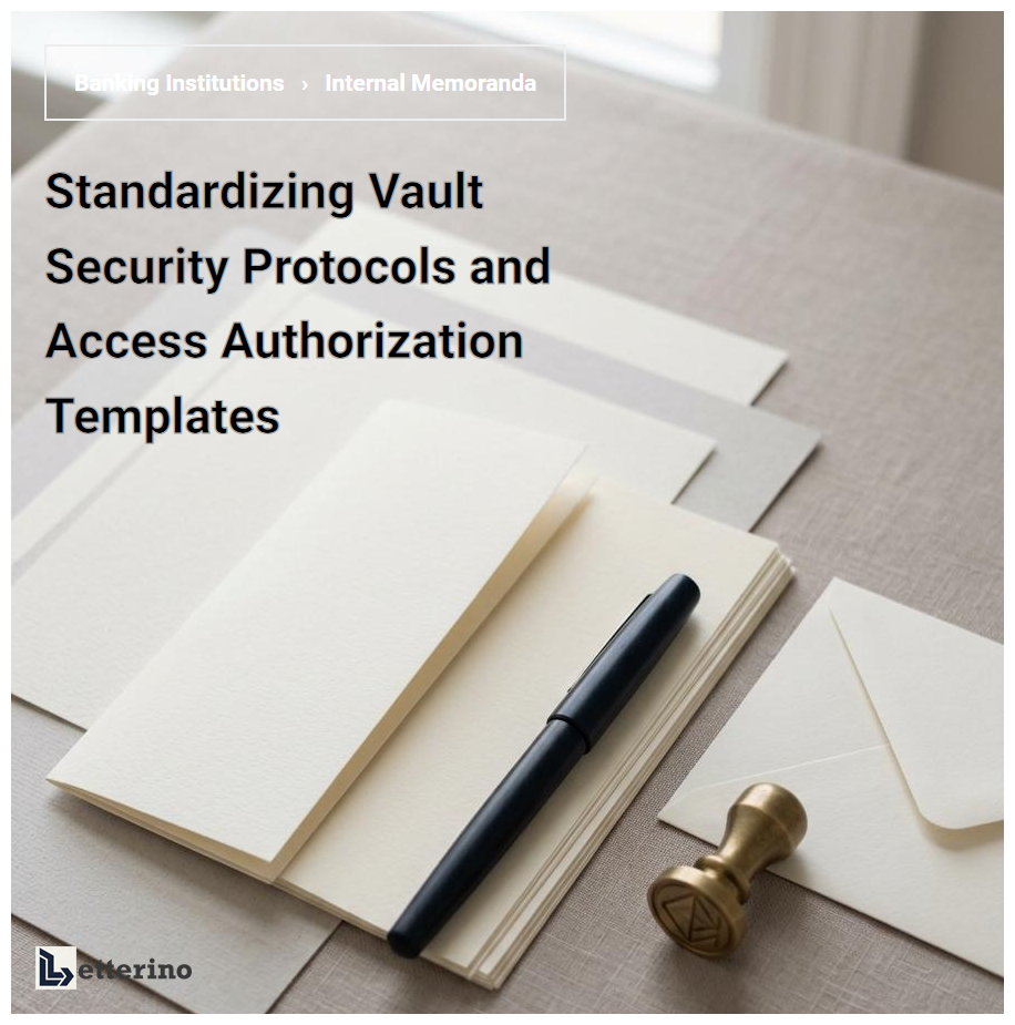 Standardizing Vault Security Protocols and Access Authorization Templates