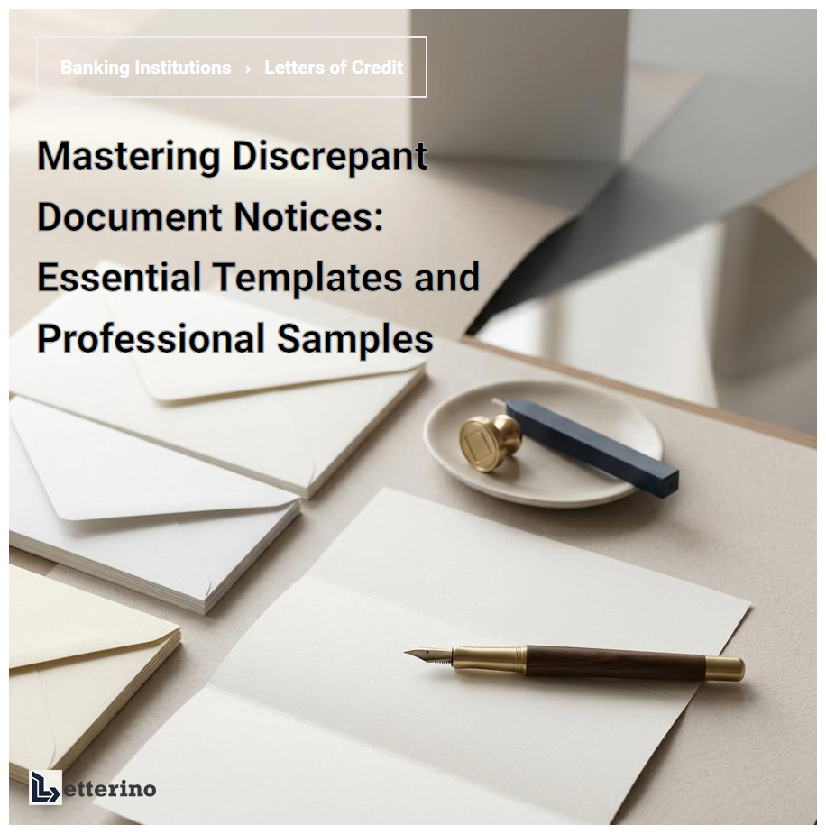Mastering Discrepant Document Notices: Essential Templates and Professional Samples