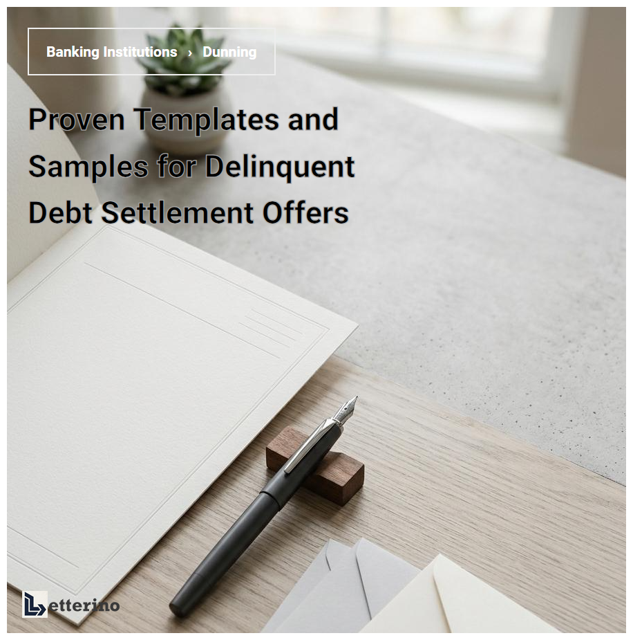 Proven Templates and Samples for Delinquent Debt Settlement Offers