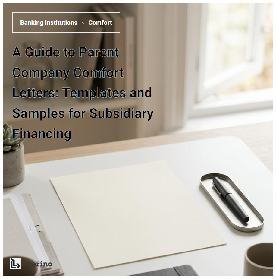 A Guide to Parent Company Comfort Letters: Templates and Samples for Subsidiary Financing