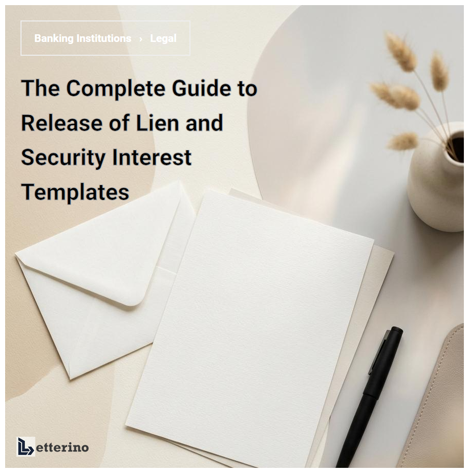 The Complete Guide to Release of Lien and Security Interest Templates
