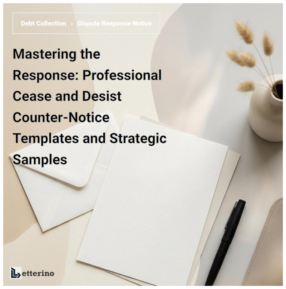 Mastering the Response: Professional Cease and Desist Counter-Notice Templates and Strategic Samples