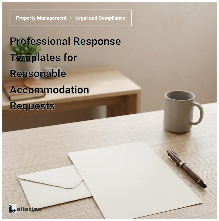 Professional Response Templates for Reasonable Accommodation Requests