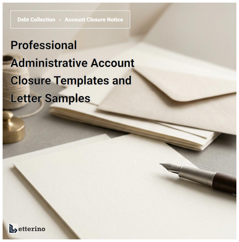 Professional Administrative Account Closure Templates and Letter Samples