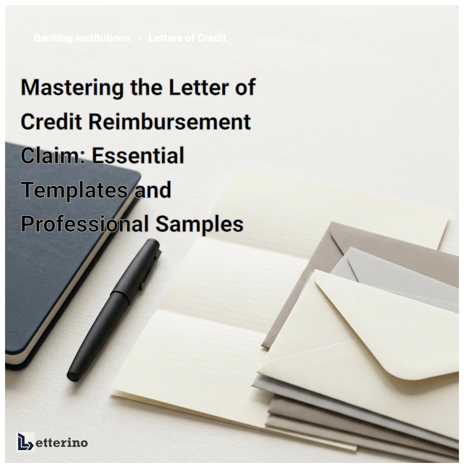 Mastering the Letter of Credit Reimbursement Claim: Essential Templates and Professional Samples