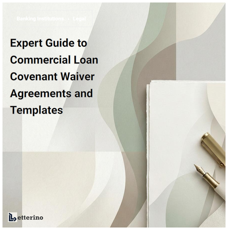 Expert Guide to Commercial Loan Covenant Waiver Agreements and Templates