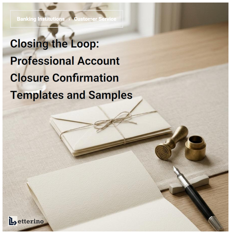 Closing the Loop: Professional Account Closure Confirmation Templates and Samples