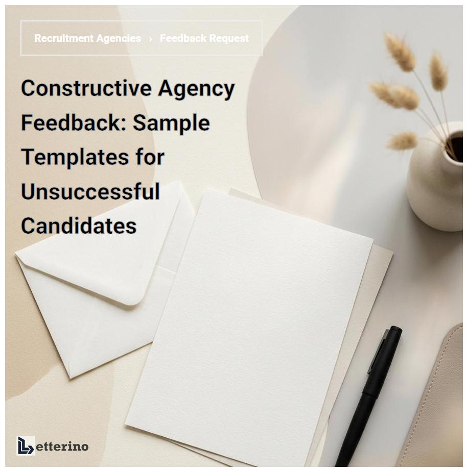 Constructive Agency Feedback: Sample Templates for Unsuccessful Candidates