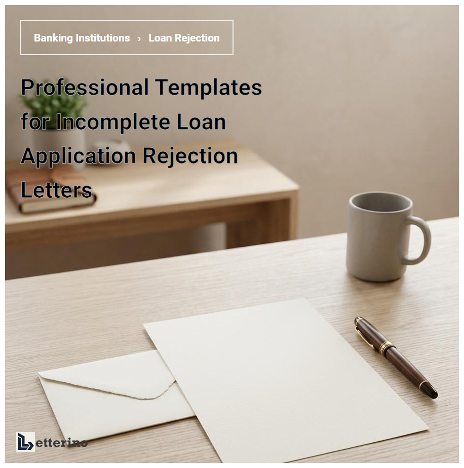 Professional Templates for Incomplete Loan Application Rejection Letters