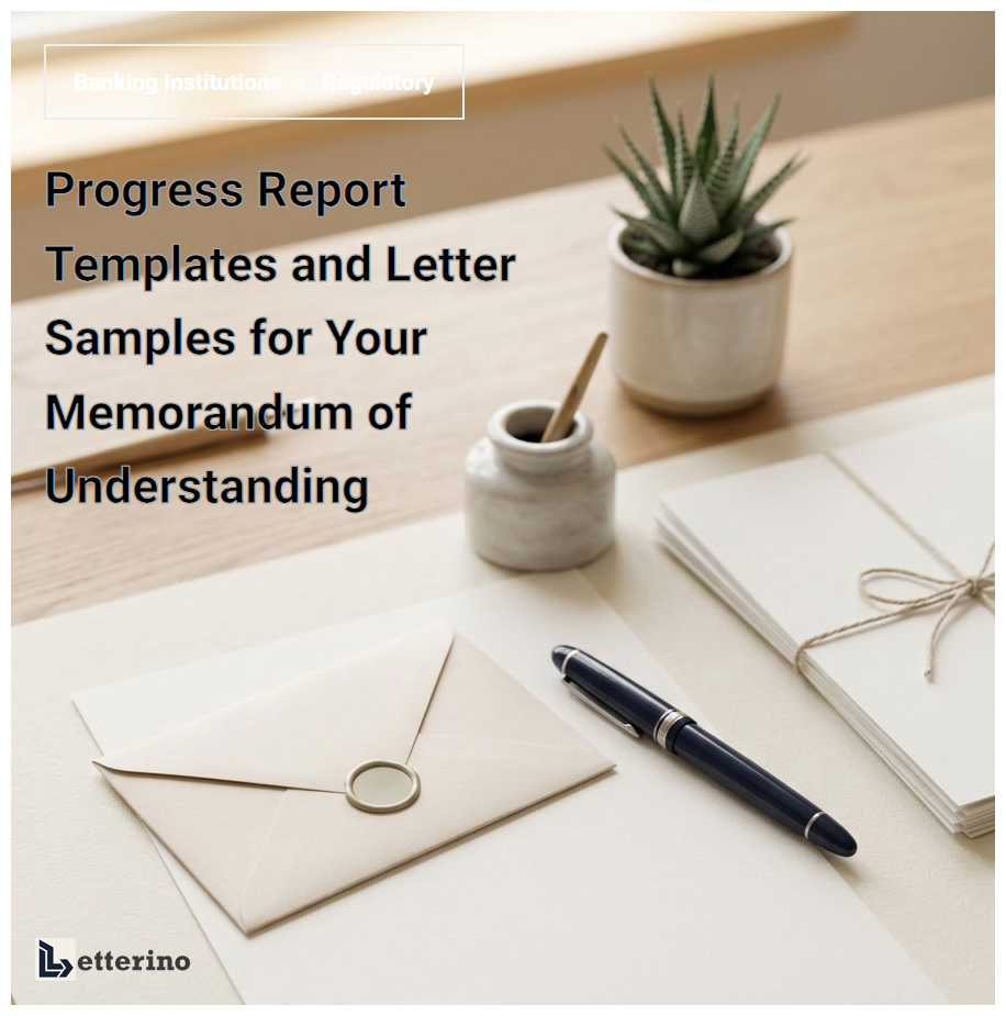 Progress Report Templates and Letter Samples for Your Memorandum of Understanding