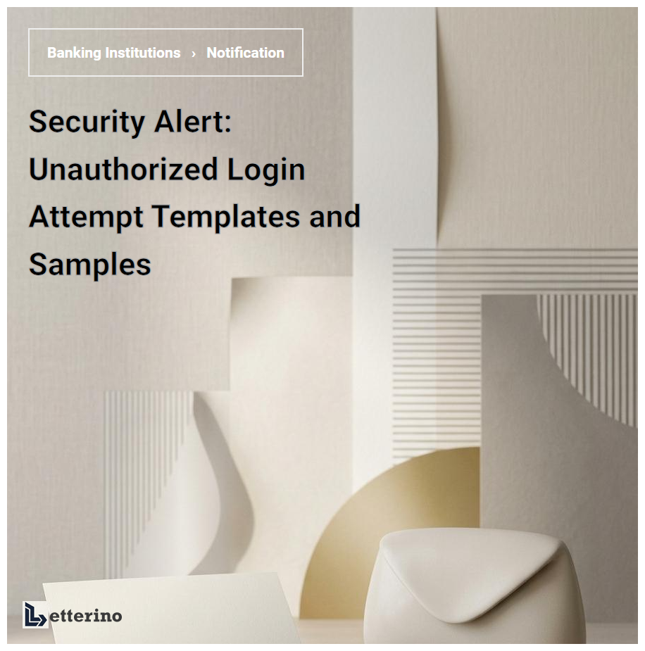 Security Alert: Unauthorized Login Attempt Templates and Samples