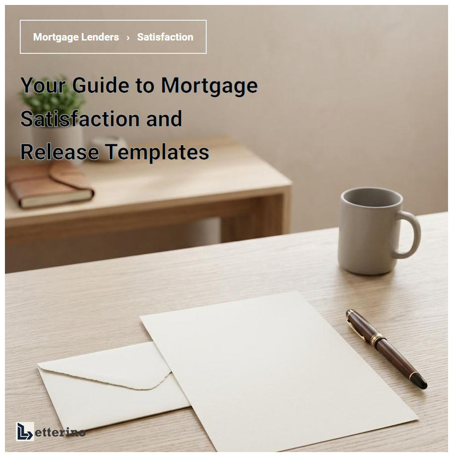 Your Guide to Mortgage Satisfaction and Release Templates