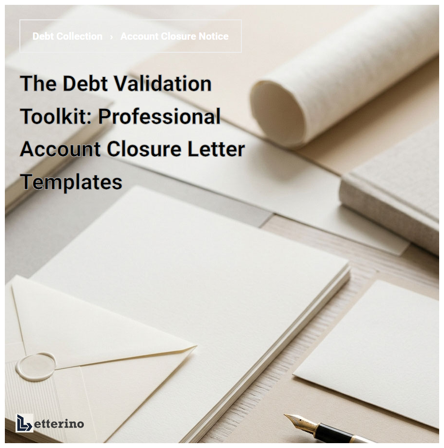 The Debt Validation Toolkit: Professional Account Closure Letter Templates