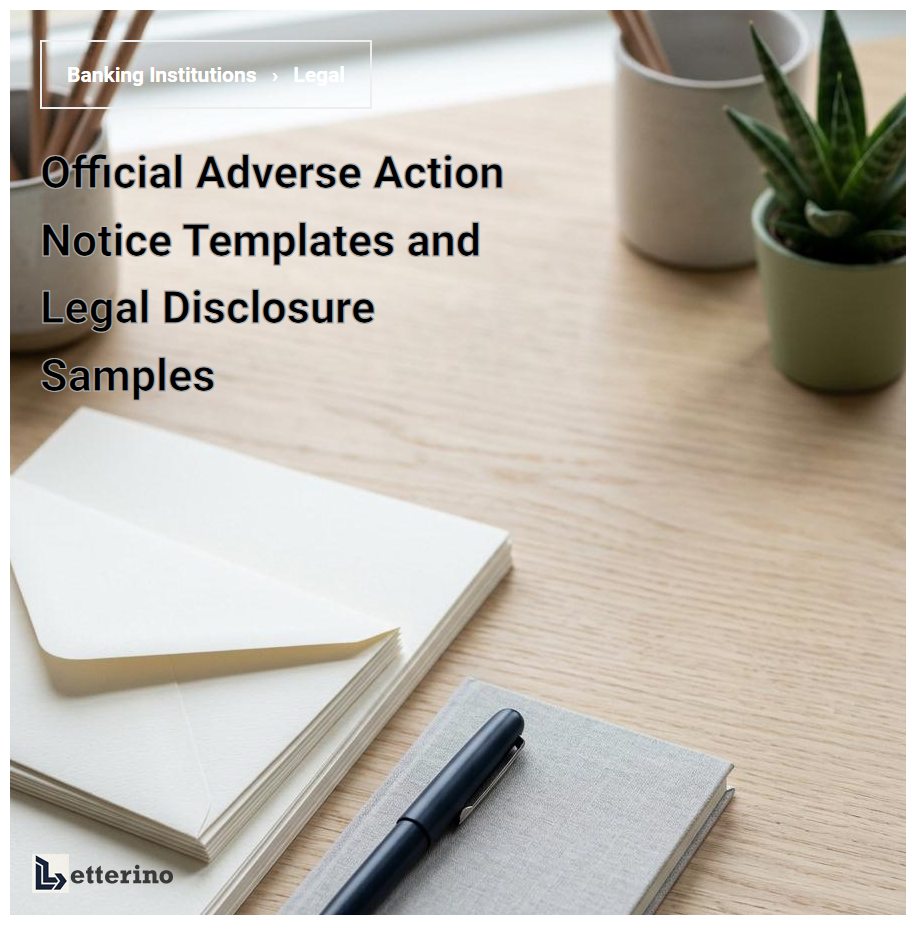 Official Adverse Action Notice Templates and Legal Disclosure Samples