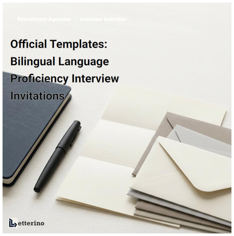 Official Templates: Bilingual Language Proficiency Interview Invitations