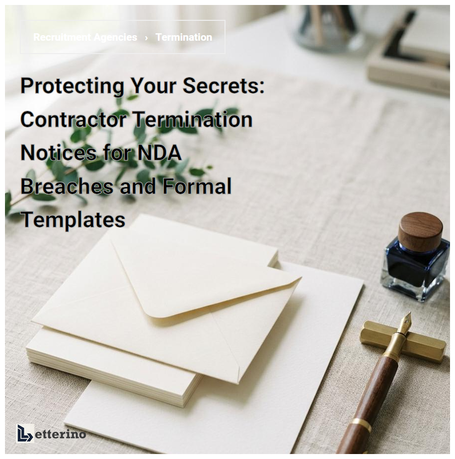 Protecting Your Secrets: Contractor Termination Notices for NDA Breaches and Formal Templates