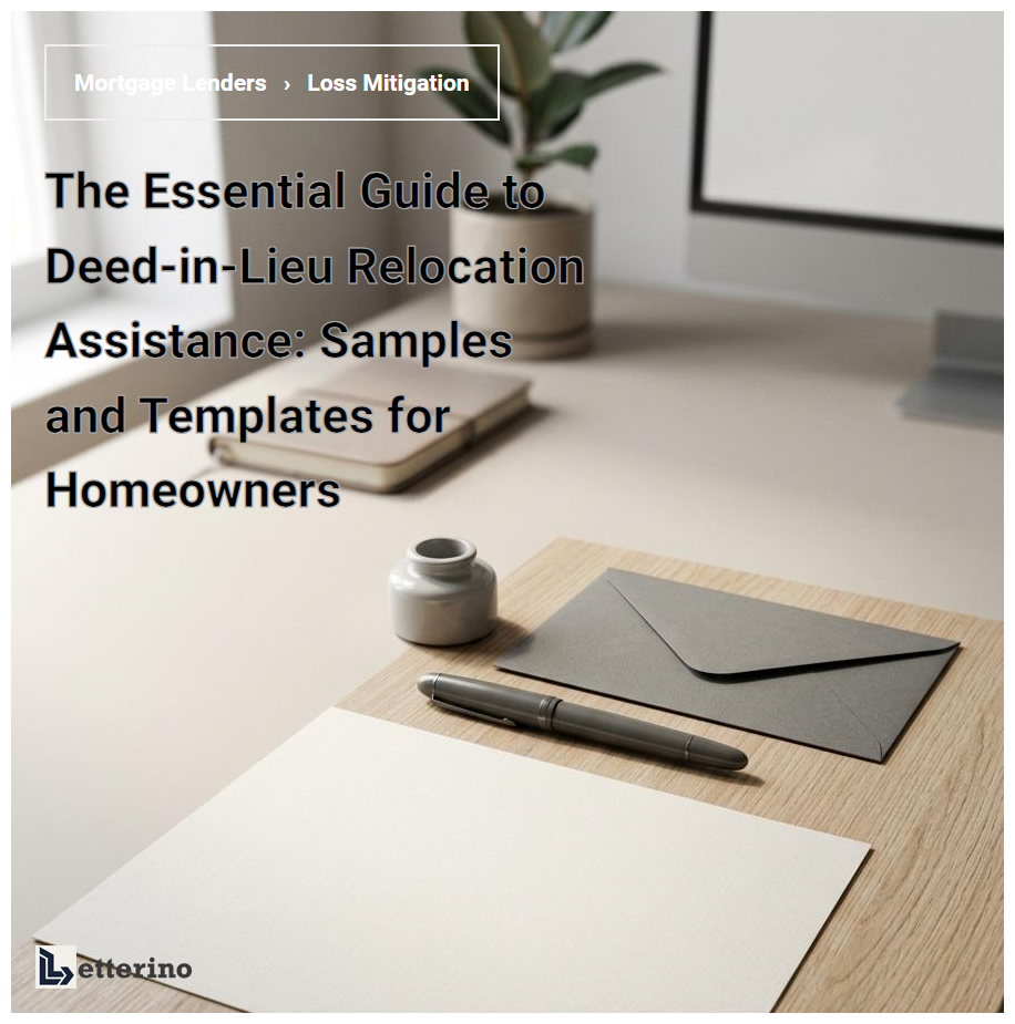 The Essential Guide to Deed-in-Lieu Relocation Assistance: Samples and Templates for Homeowners
