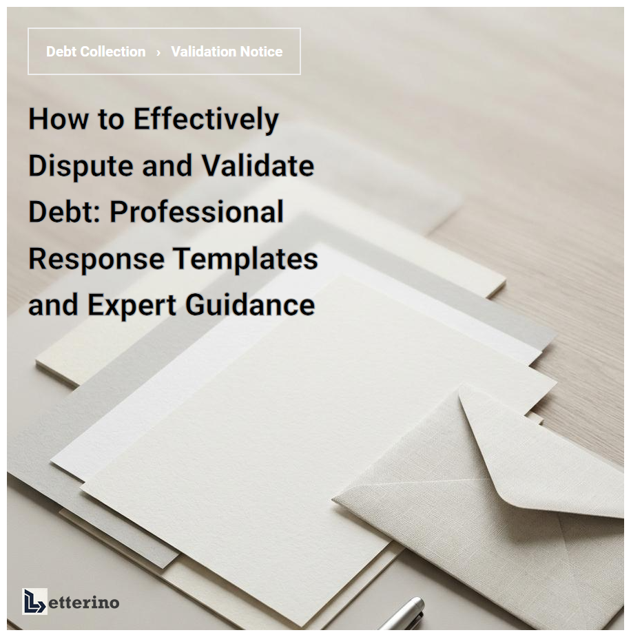 How to Effectively Dispute and Validate Debt: Professional Response Templates and Expert Guidance